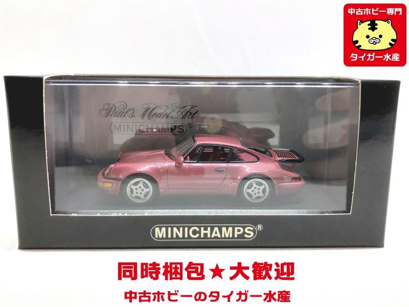 PMA　1/43　 ポルシェ 911 ターボ 1990　レッドメタリック 　430069108　ミニカー　同梱OK 　1円スタート★M_画像1