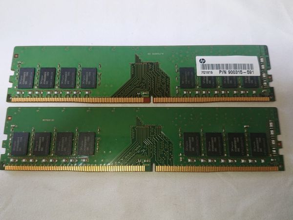 (BIOS確認済み)【SKhynix】 8GB 1Rx8 DDR4 PC4-2400T 8GBx2枚　計16GB No.01_画像3