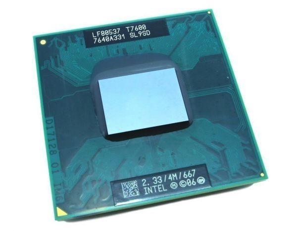 Intel Core 2 Duo T7600 SL9SD 2C 2.33GHz 4MB 34W Socket M_画像1