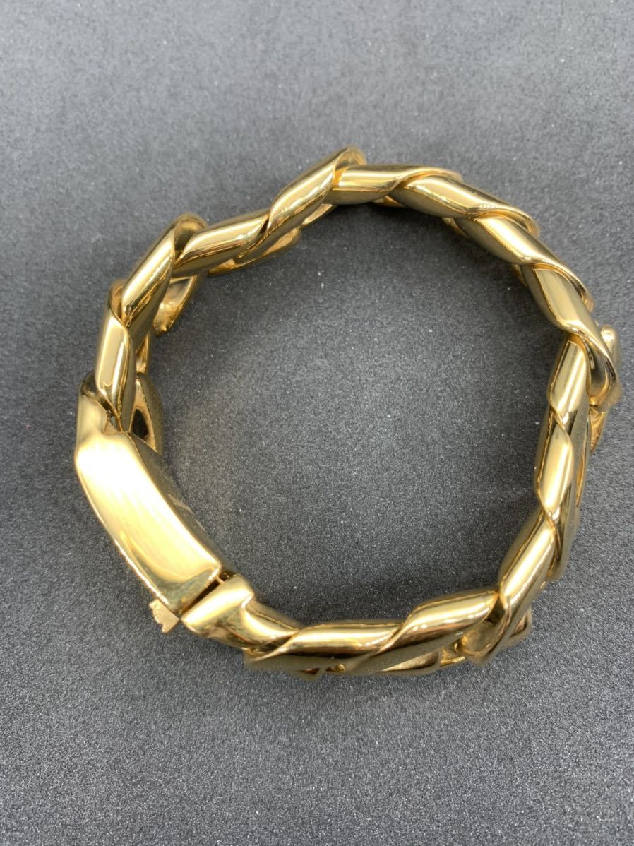  stylish width 20. very thick! Gold stainless steel bracele Brin Brin 316L