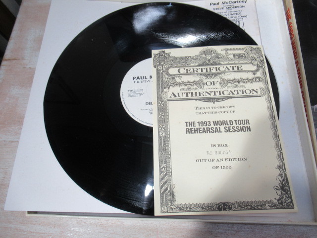 ポールマッカートニー THE 1993 WORLD TOUR REHEARSAL SESSION 限定BOX 写真集 レコード_画像5
