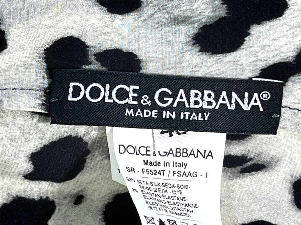 DOLCE&GABBANA　ドルチェ＆ガッバーナ　ブラウス　長袖シャツ　40サイズ　シルク　エラスタン_画像9