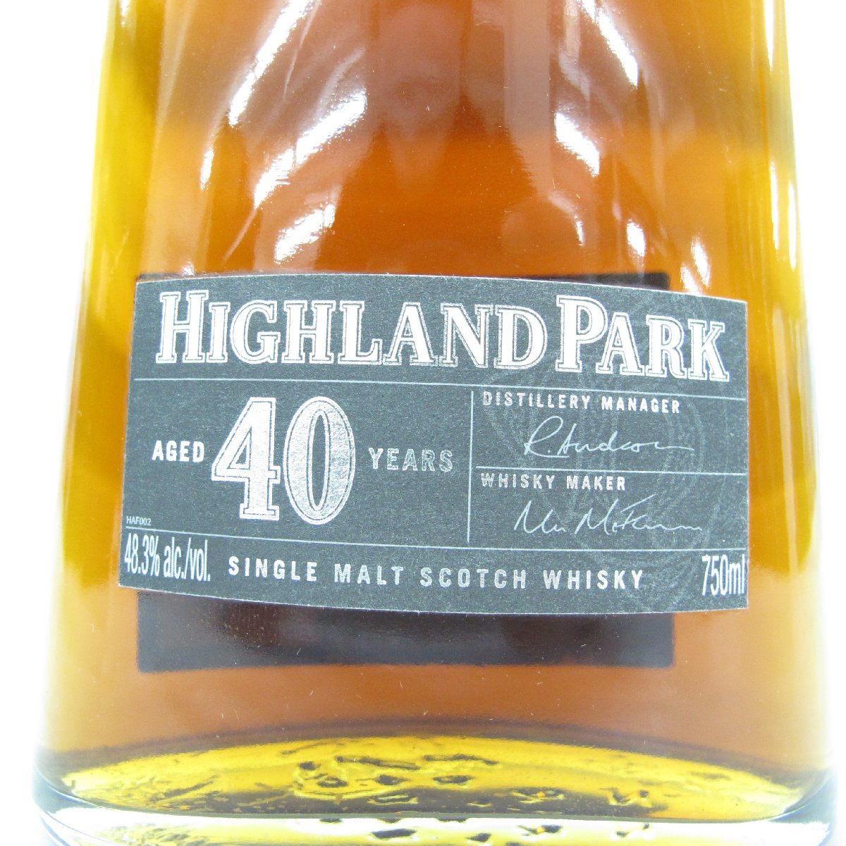 【未開栓】HIGHLAND PARK ハイランドパーク 40年 シングルモルト ウイスキー 750ml 48.3% 木箱/冊子付 11449960 1213_画像3