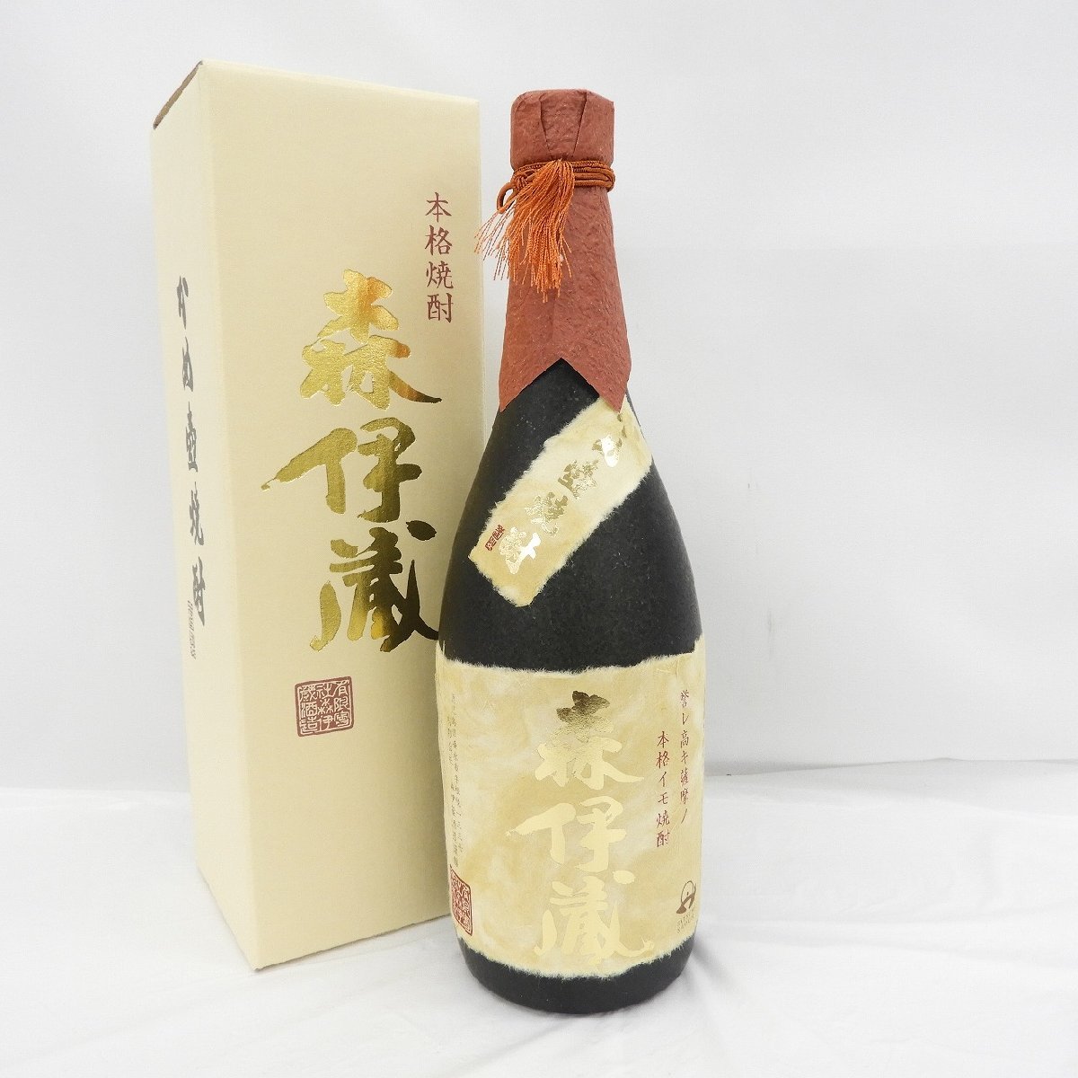 【未開栓】森伊蔵 ゴールドラベル かめ壺焼酎 本格焼酎 720ml 25％ 箱付 11454207 1216_画像1