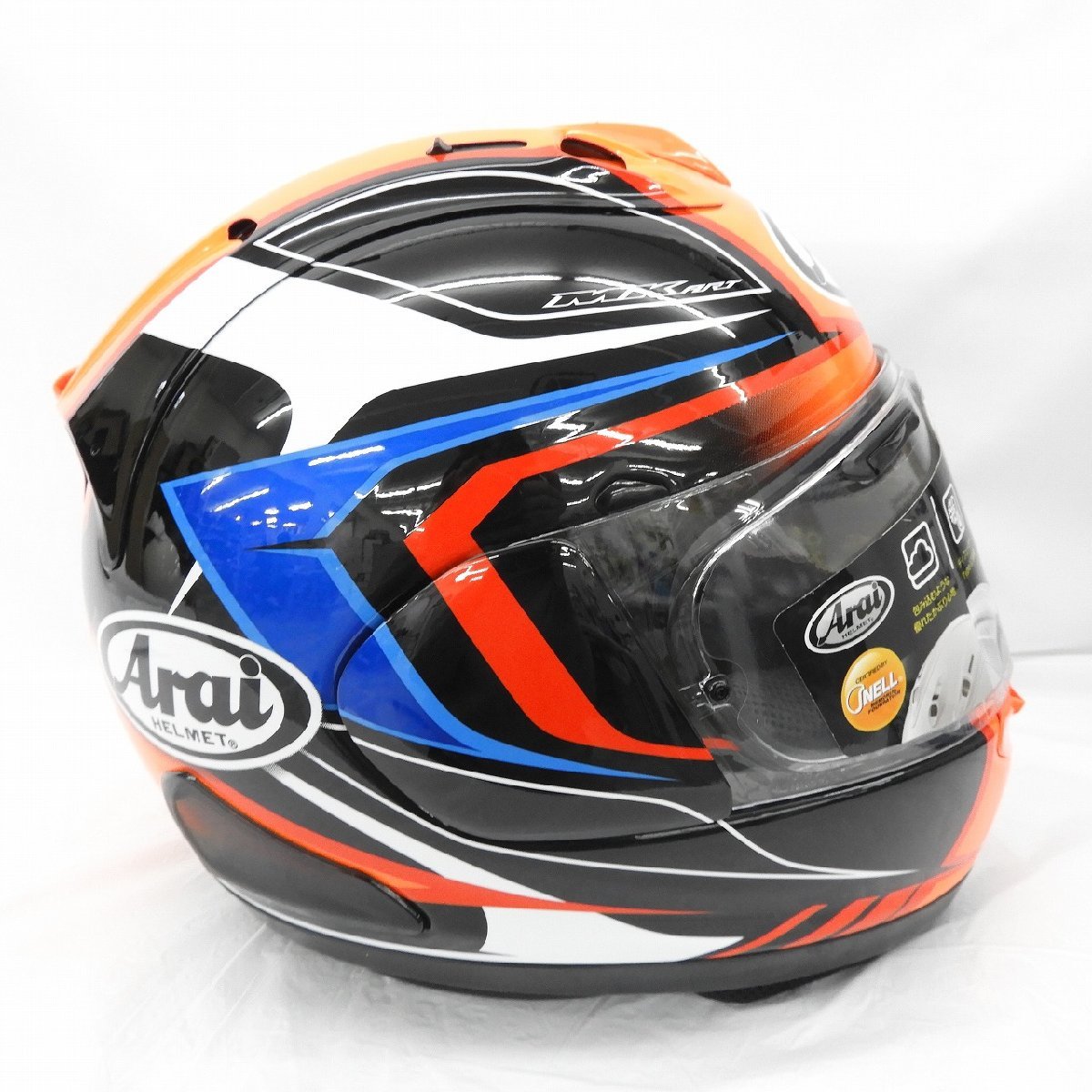 【美品】Arai アライ フルフェイスヘルメット RX-7X MAZE メイズ 赤 サイズ：L(59-60cm) 11451126 1218_画像4