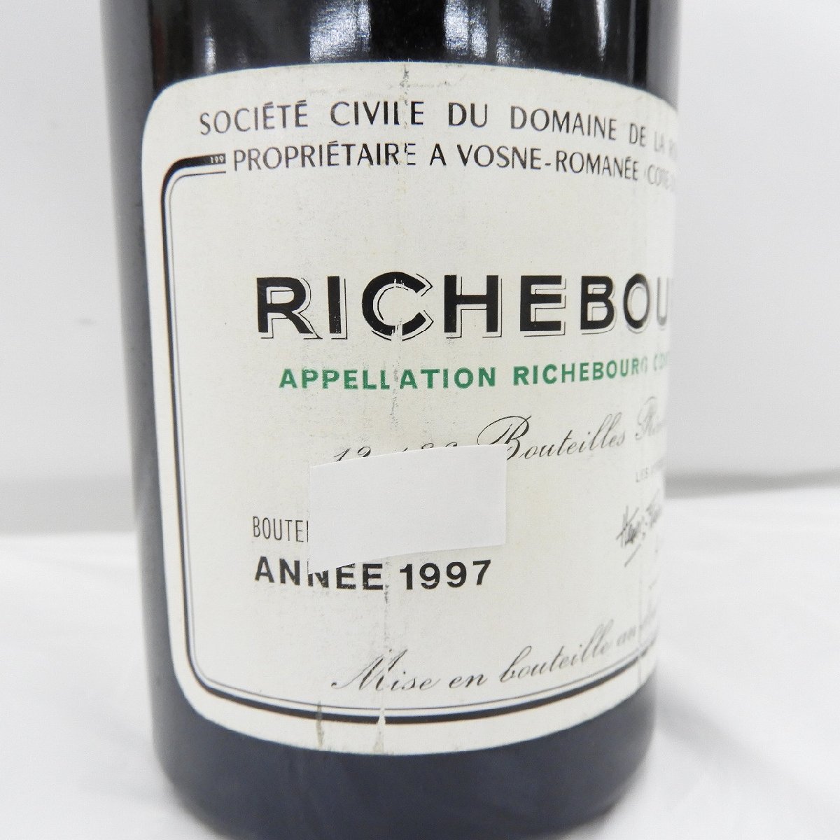 【未開栓】DRC ドメーヌ・ド・ラ・ロマネコンティ Richebourg リシュブール 1997 赤 ワイン 750ml 13% 11453108 1224_画像2