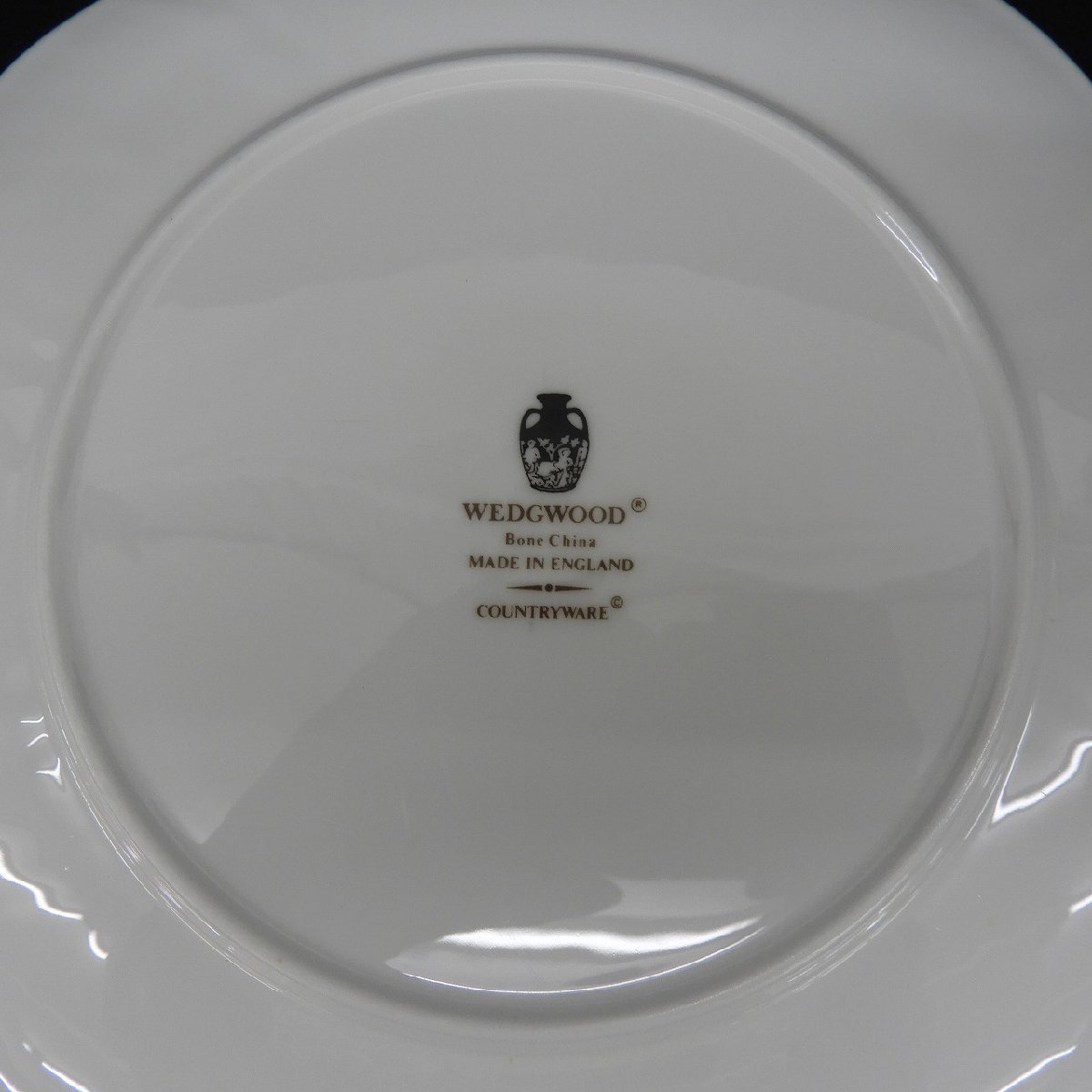 1円～【中古品】WEDGWOOD ウェッジウッド カントリーウェア 白 プレート 皿 約25cm 11436862 1225_画像4