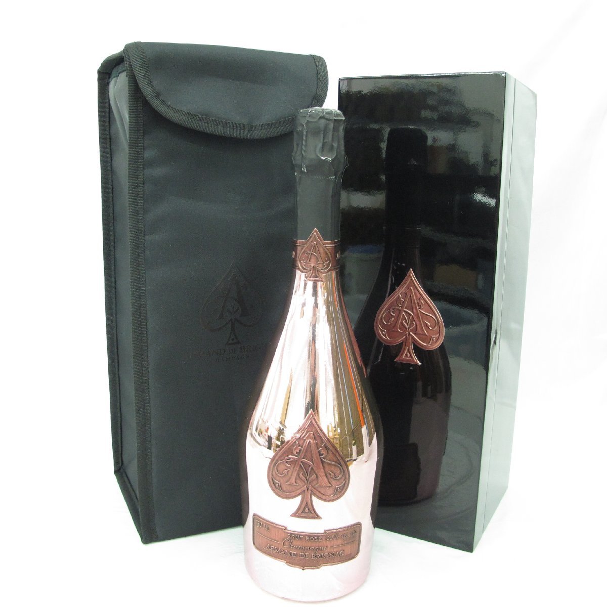 【未開栓】ARMAND DE BRIGNAC アルマン・ド・ブリニャック ブリュット ロゼ シャンパン 750ml 12.5% 箱/ソフトケース付 824107610 0105_画像1