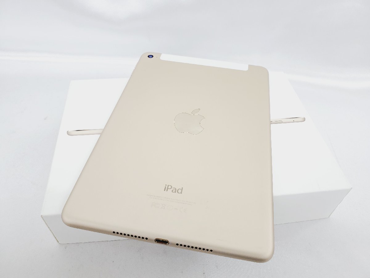 1円～【中古品】SoftBank タブレット Apple iPad mini 第4世代 128GB MK782J/A ゴールド 判定○ ※SIMロック解除済み 11459356 1226_画像2