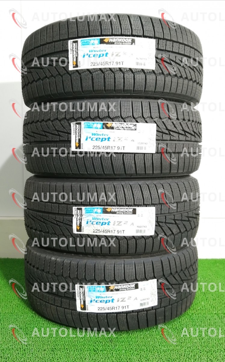 225/45R17 91T Hankook Winter icept iZ2A W626 新品 スタッドレスタイヤ 4本セット 2022年製 ハンコックの画像1