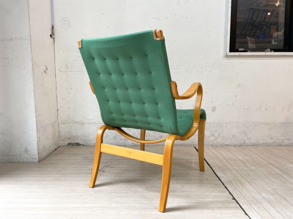 ★ ブルーノマットソン インターナショナル BRUNO MATHSSON INTERNATIONAL ミナチェア Mina chair ビンテージ ファブリック ラウンジチェア_画像4