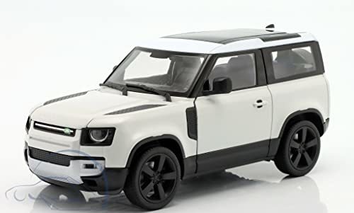 WELLY ランドローバー ディフェンダー ミニカー 1/24 Land Rover DEFENDER 2020年 ホワイト_画像1