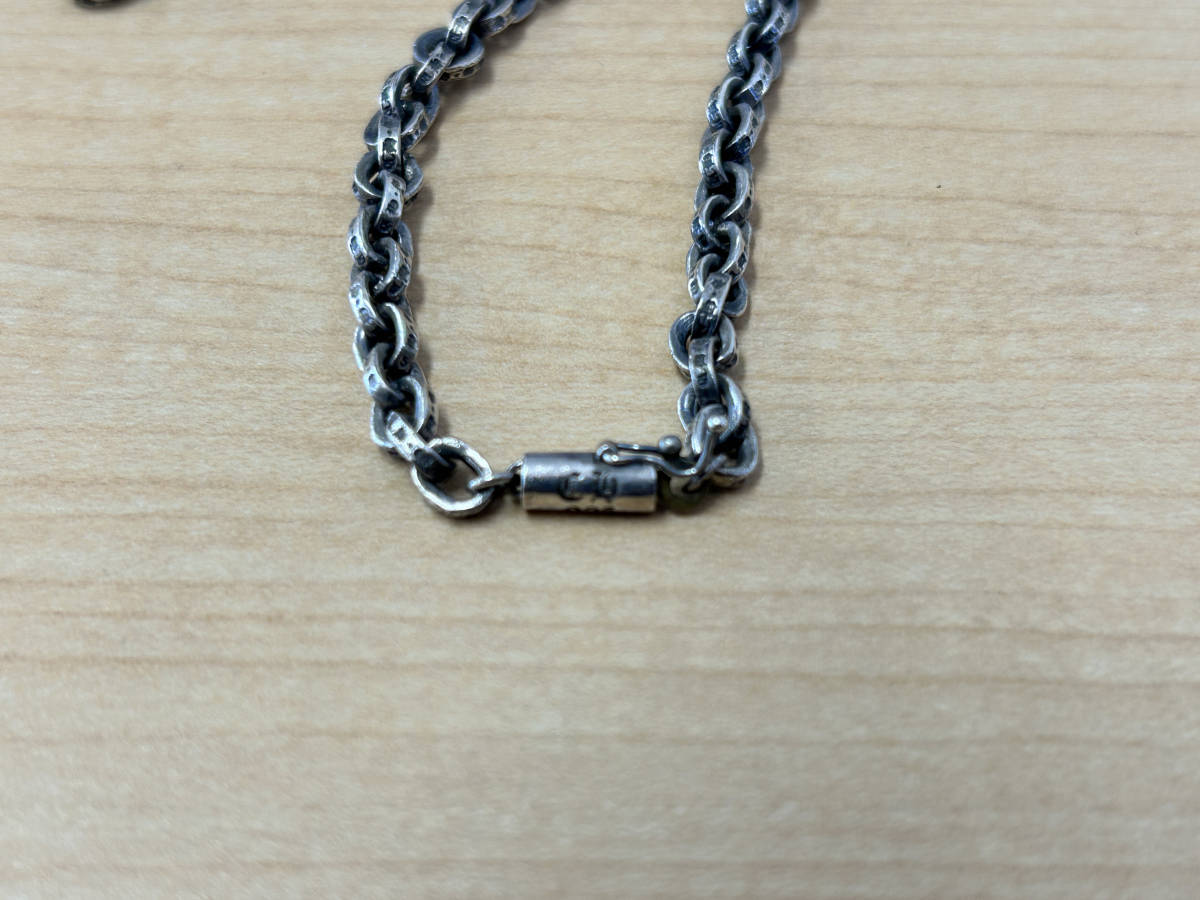 1円スタート CHROME HEARTS クロムハーツ ペーパーチェーン ネックレス 20インチ_画像4