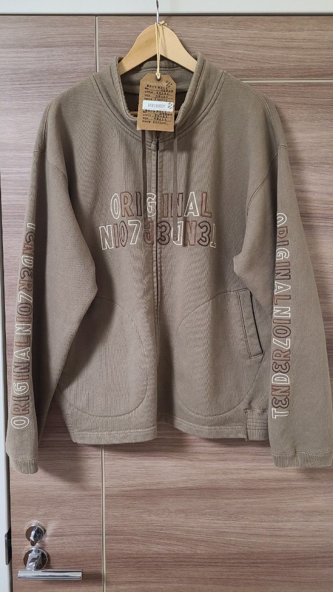 テンダーロイン MOCK NECK SWEAT ZIP UP モックネックスウェットジップアップ KHAKI Sサイズ 