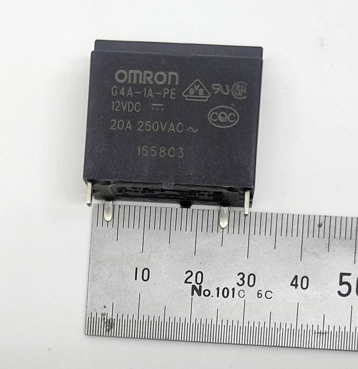 オムロン　DC12V用　パワーリレー　Ｇ４Ａ－１Ａ－ＰＥ　定格接点容量(AC)：20A/250V　高耐久性品　投入80A、通電、しゃ断20A　1極 リレー
