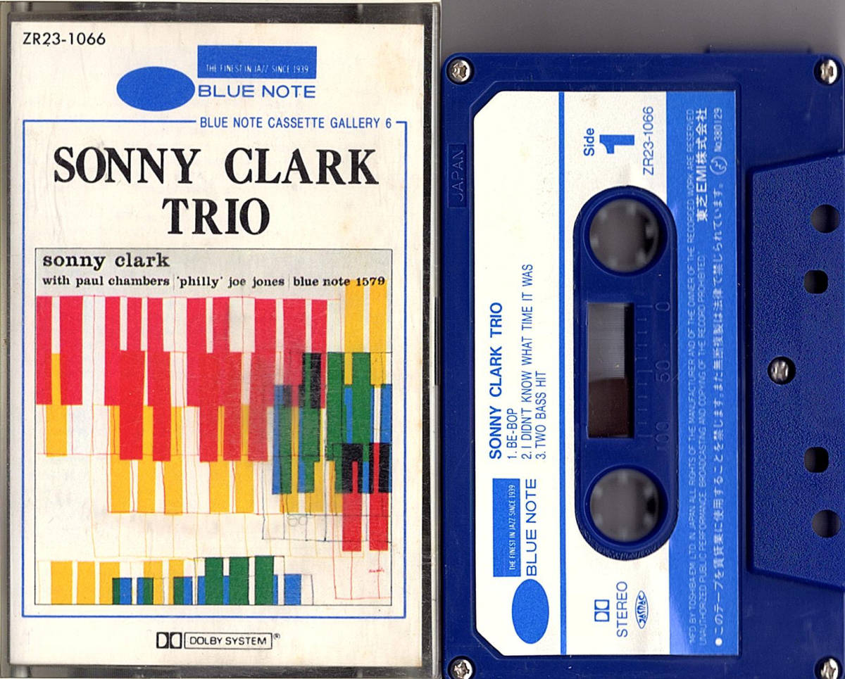 ◆カセットテープ◆ソニー・クラーク「Sonny Clark Trio」Blue Note ZR23-1066　日本語ライナー付　ブルーノート・オリジナル・ケース入_画像1