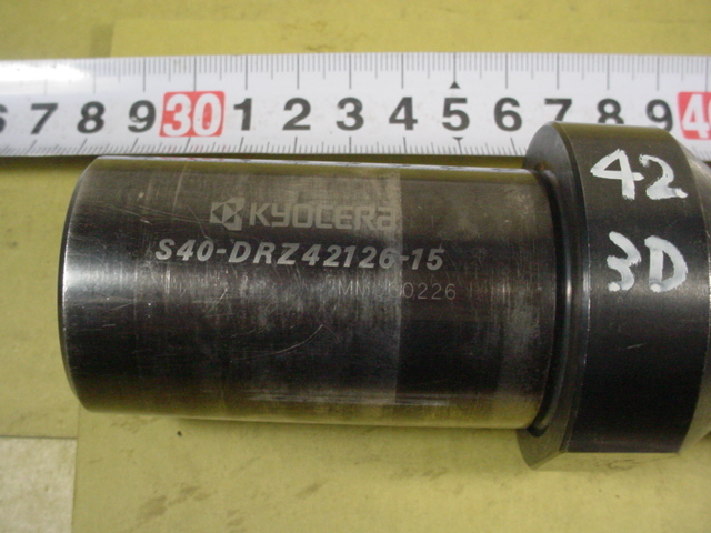 42Φ S40-DRZ42126-15 チップ1箱付 使用感有中古品 京セラ フル 42Φ S40-DRZ42126-15 チップ1箱付 使用感有中古品 京セラ フル