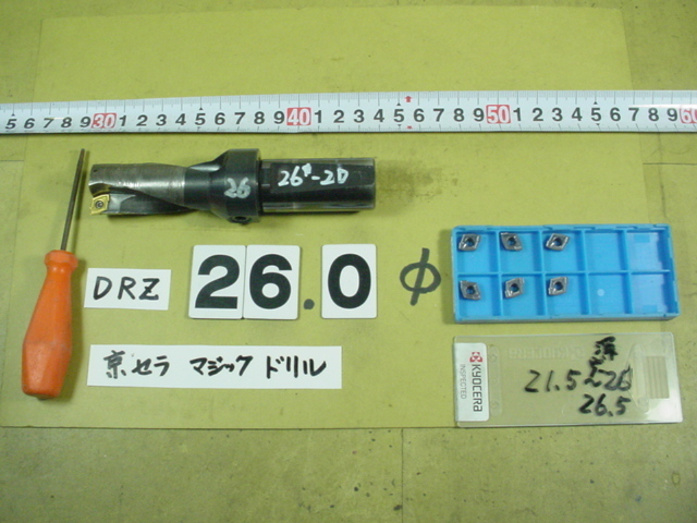 26Φ S25-DRZ2652-18 チップ6個付 使用感有中古品 京セラ フルカット 26Φ S25-DRZ2652-18 チップ6個付 使用感有中古品 京セラ フルカット