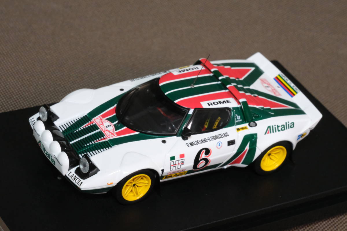 ★美車！hpi racing 1/43 ランチア・ストラトス HF (#6) 1976 モンテカルロ ラリー_画像1