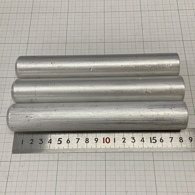 【3本セット】アルミ丸棒　端材　φ30×182mm　アルミ合金　【レターパックプラス520円】《120》_画像2