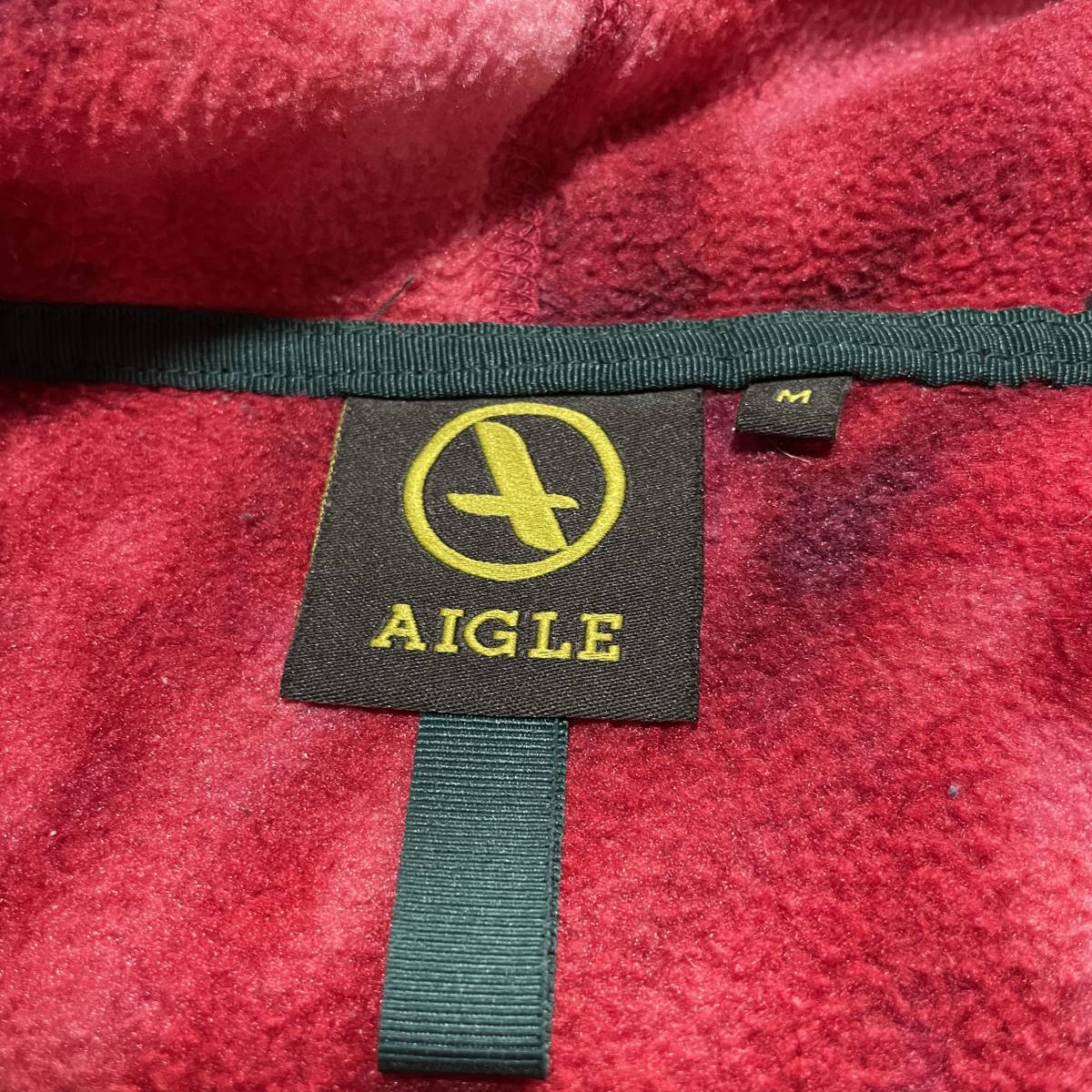 O-19　エーグル/AIGLE　サイズ M！　ジップ フリースパーカー_画像4