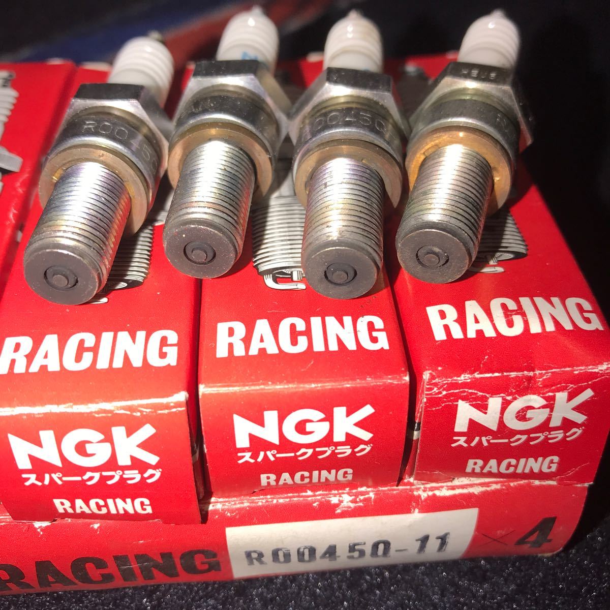 値下 NGK レーシング スパークプラグ R0045Q-11 ４本 CBR1000RR RVF750 RC45 HRC レーサー レース　24日 迄 出品最後_画像3