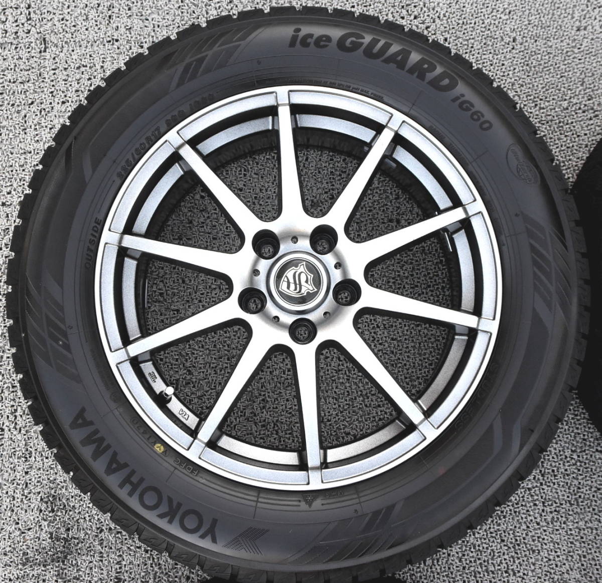 ★送料無料★アルファード エルグランド ICE GUARD6 iG60 225/60R17 スタッドレス 4本セット フーガ シーマ ムラーノ ヴェルファイア CRV_画像4