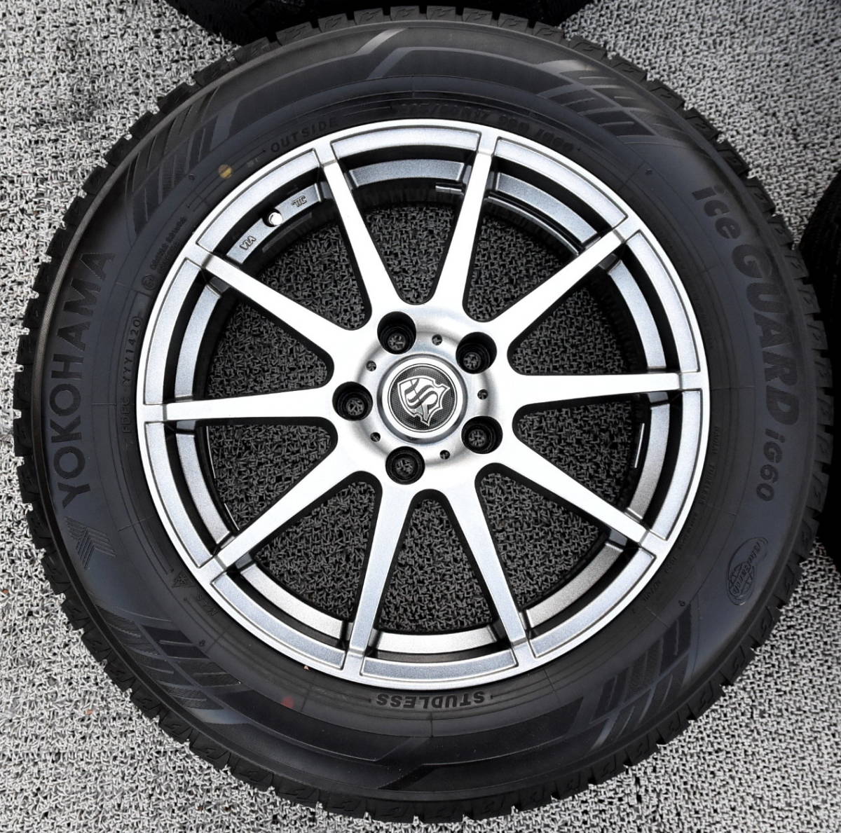 ★送料無料★アルファード エルグランド ICE GUARD6 iG60 225/60R17 スタッドレス 4本セット フーガ シーマ ムラーノ ヴェルファイア CRV_画像2