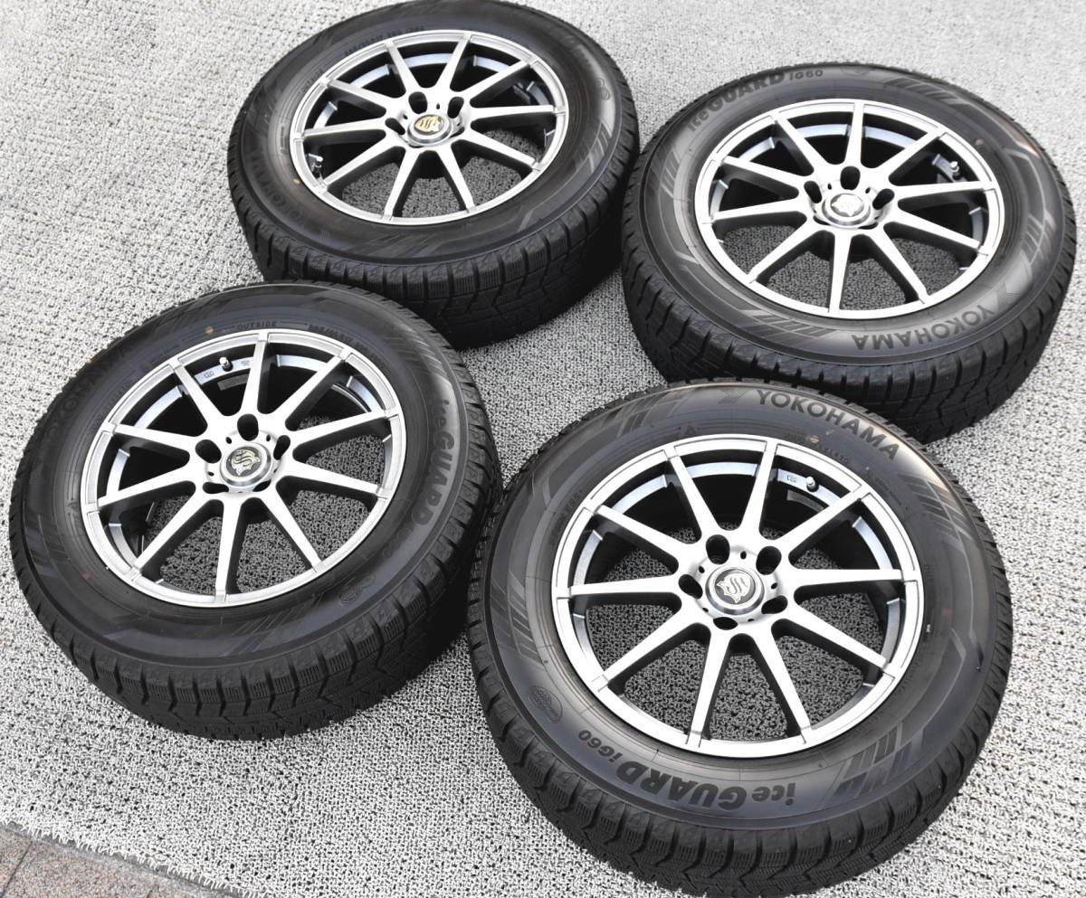 ★送料無料★アルファード エルグランド ICE GUARD6 iG60 225/60R17 スタッドレス 4本セット フーガ シーマ ムラーノ ヴェルファイア CRV_画像1