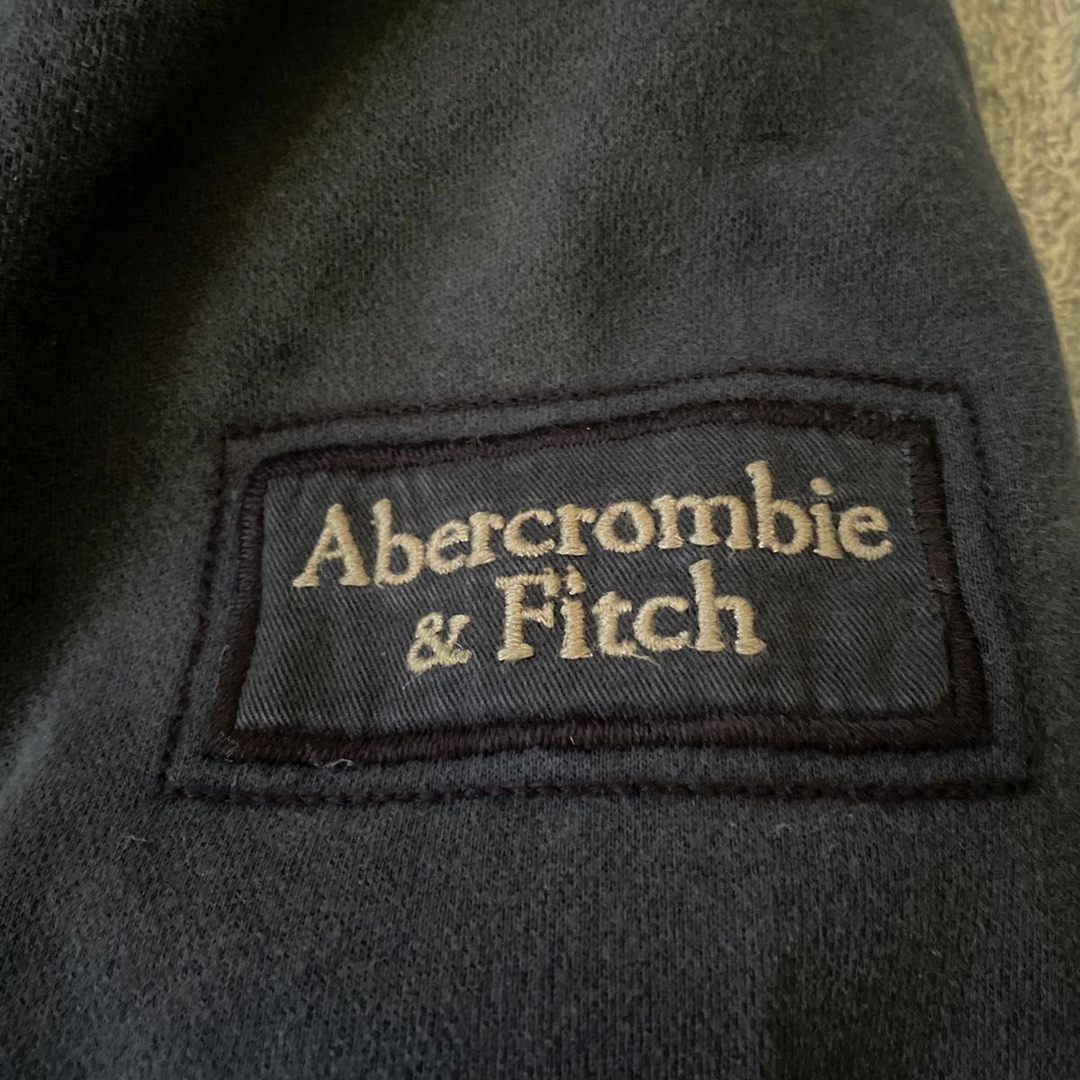 アバクロ　Abercrombie&Fitch フード付きコート　ジャケット　メンズ　Lサイズ　ネイビー