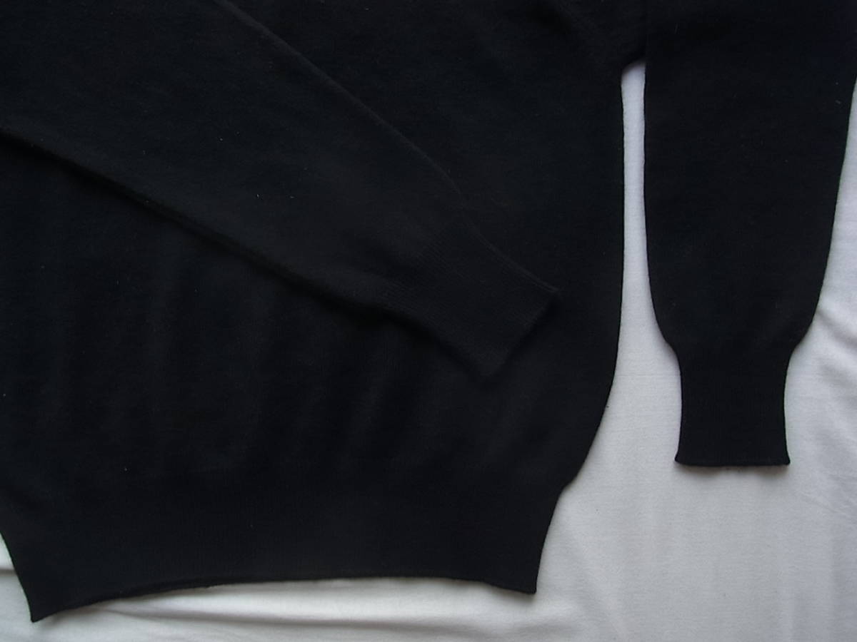 カシミヤ100% モックネックセーター　サイズ M ブラック_画像4