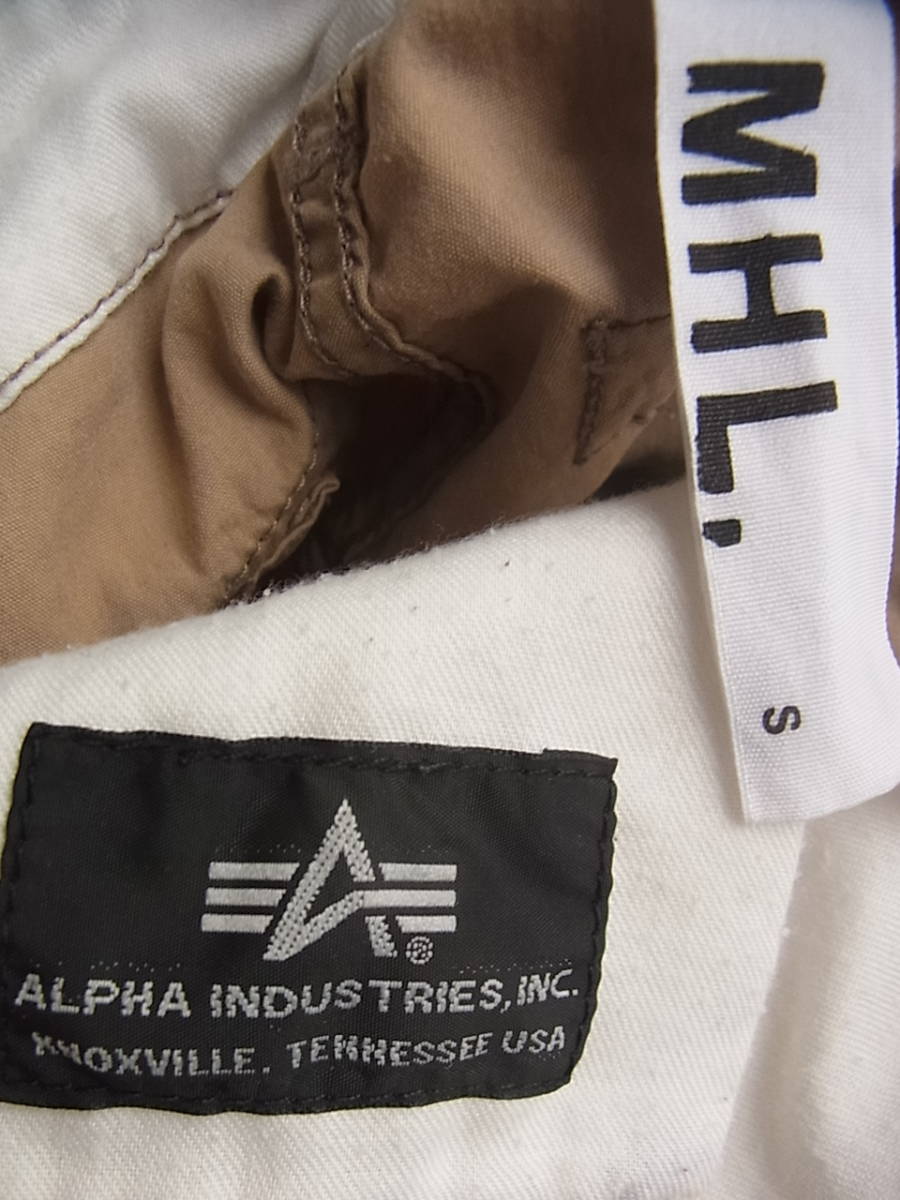 M H L, × ALPHA M H L × Alpha cotton nylon material cargo pants size S beige group 