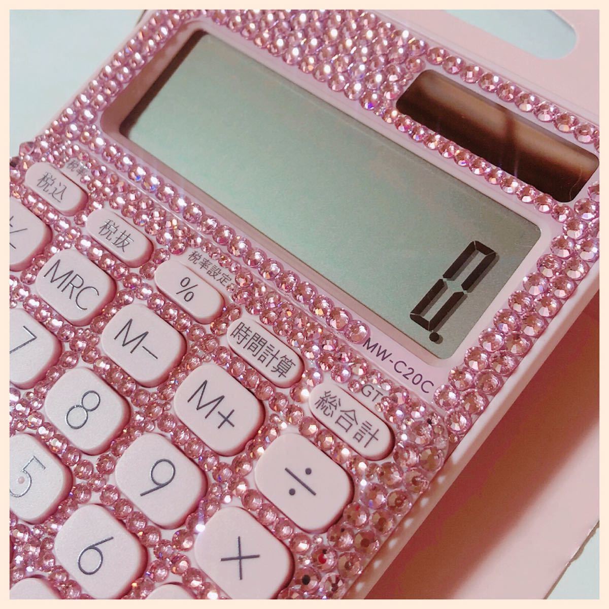  калькулятор CASIO розовый декоративный элемент 