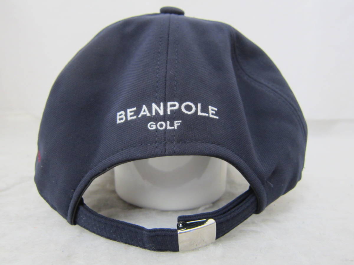 BEAN POLE GOLF( bean paul (pole) ) Golf колпак темно синий / белый свободный размер внутри вокруг примерно 56~60.ok2311E