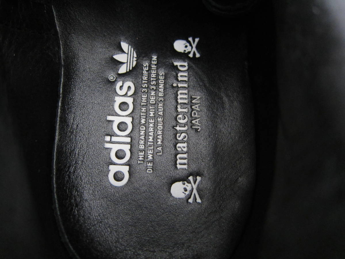 adidas SS×MASTERMIND JAPAN（アディダス スーパースター マスターマインドジャパン）(G95180) 黒黒スカル 28㎝ US10　2013年製　ok2311E_画像6