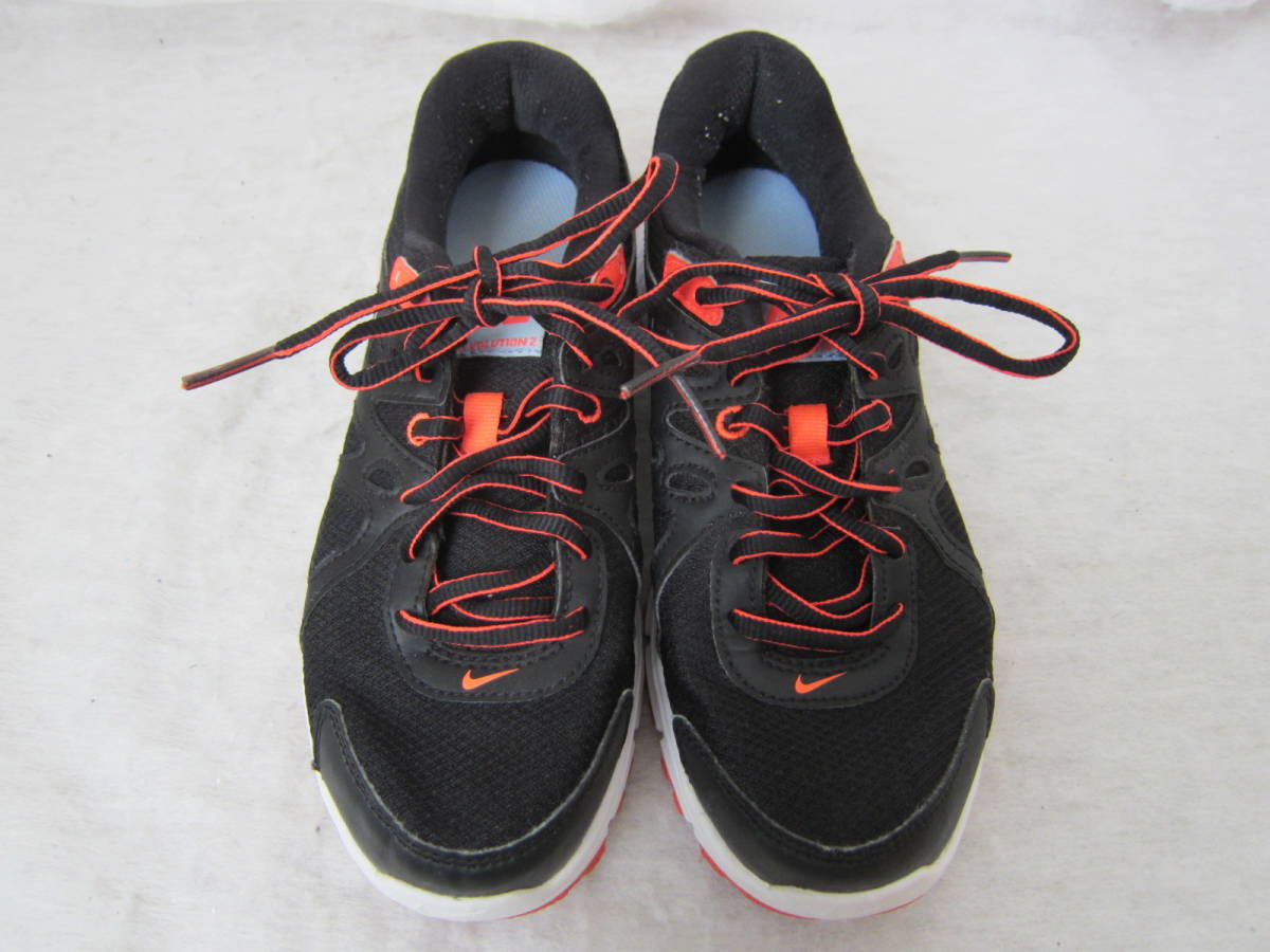 NIKE WMNS REVOLUTION 2 MSL（ナイキ ウィメンズ レボリューション 2 MSL）(554901 029) 黒黒オレンジ　wm23.5㎝ US6.5　2014年製　ok2312C_画像1