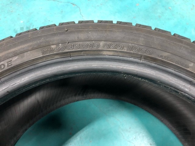 ヨコハマ　アイスガード　ice GUARD　IG60　 225/45Ｒ１8　スタッドレスタイヤ　中古品_画像9