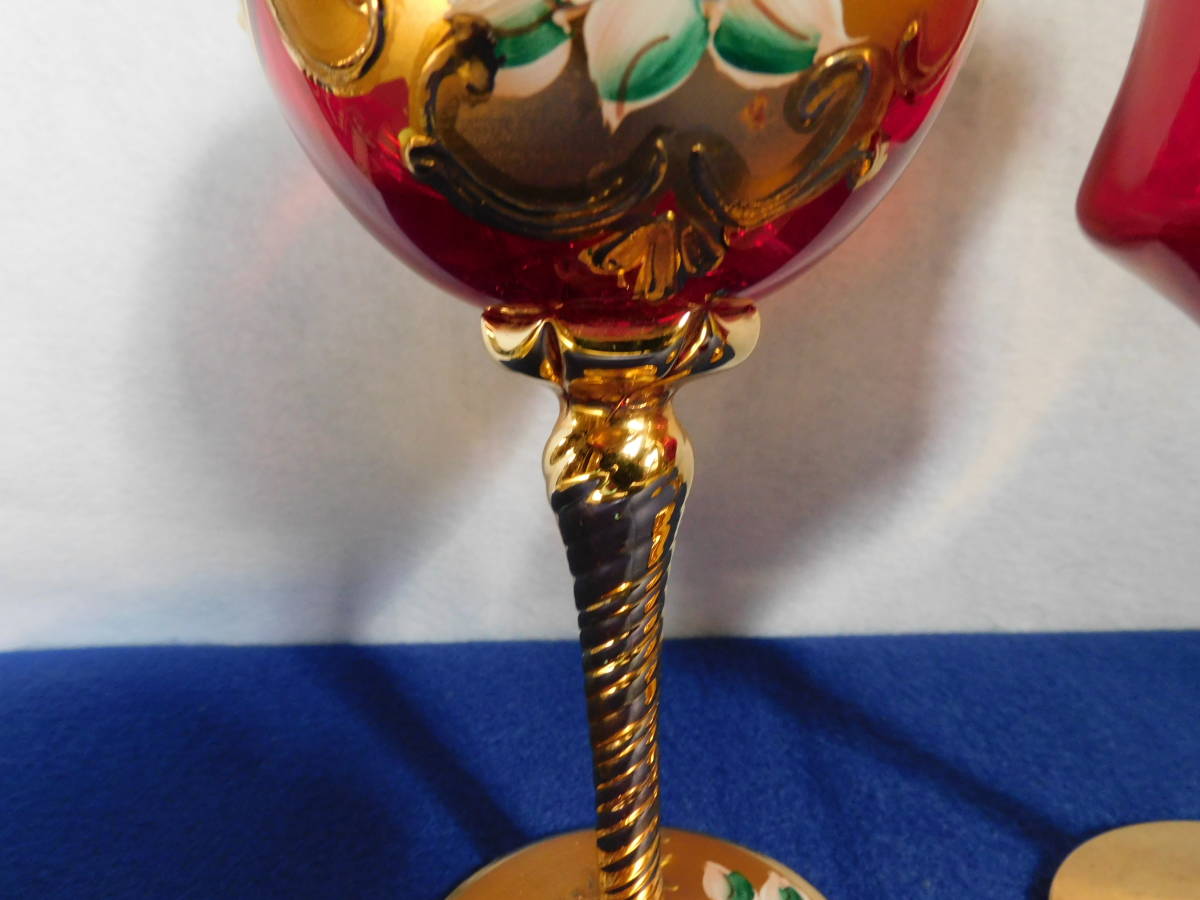  decoration attaching wine glass, champagne glass 2 point 3000 jpy 