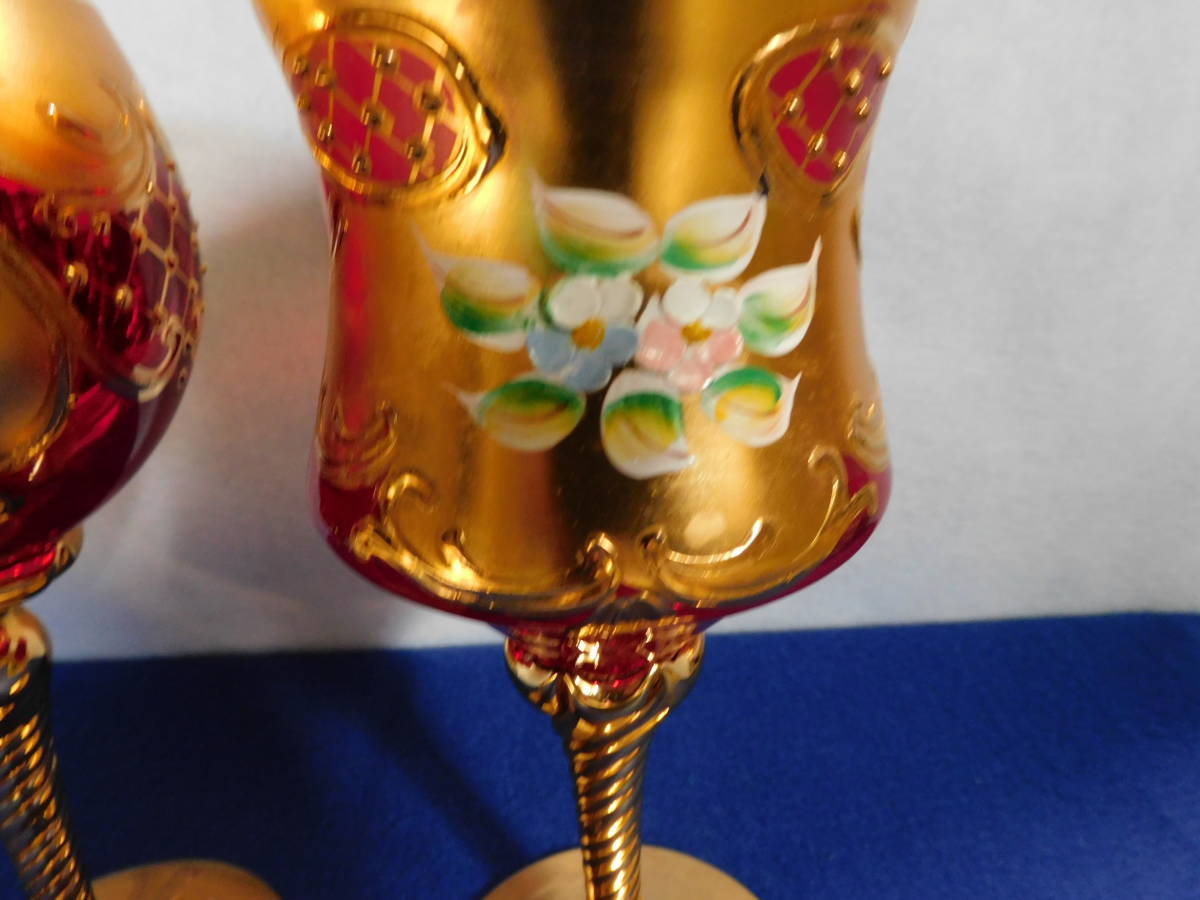  decoration attaching wine glass, champagne glass 2 point 3000 jpy 