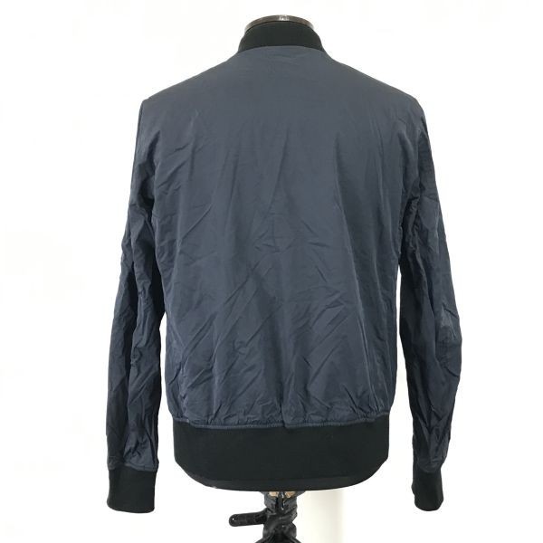 GLOBAL WORK★MA-1/フライトジャケット【メンズM/紺/navy】ベースボールカラーブルゾン/Coat/Jacket/Jumper◆BH432_画像3