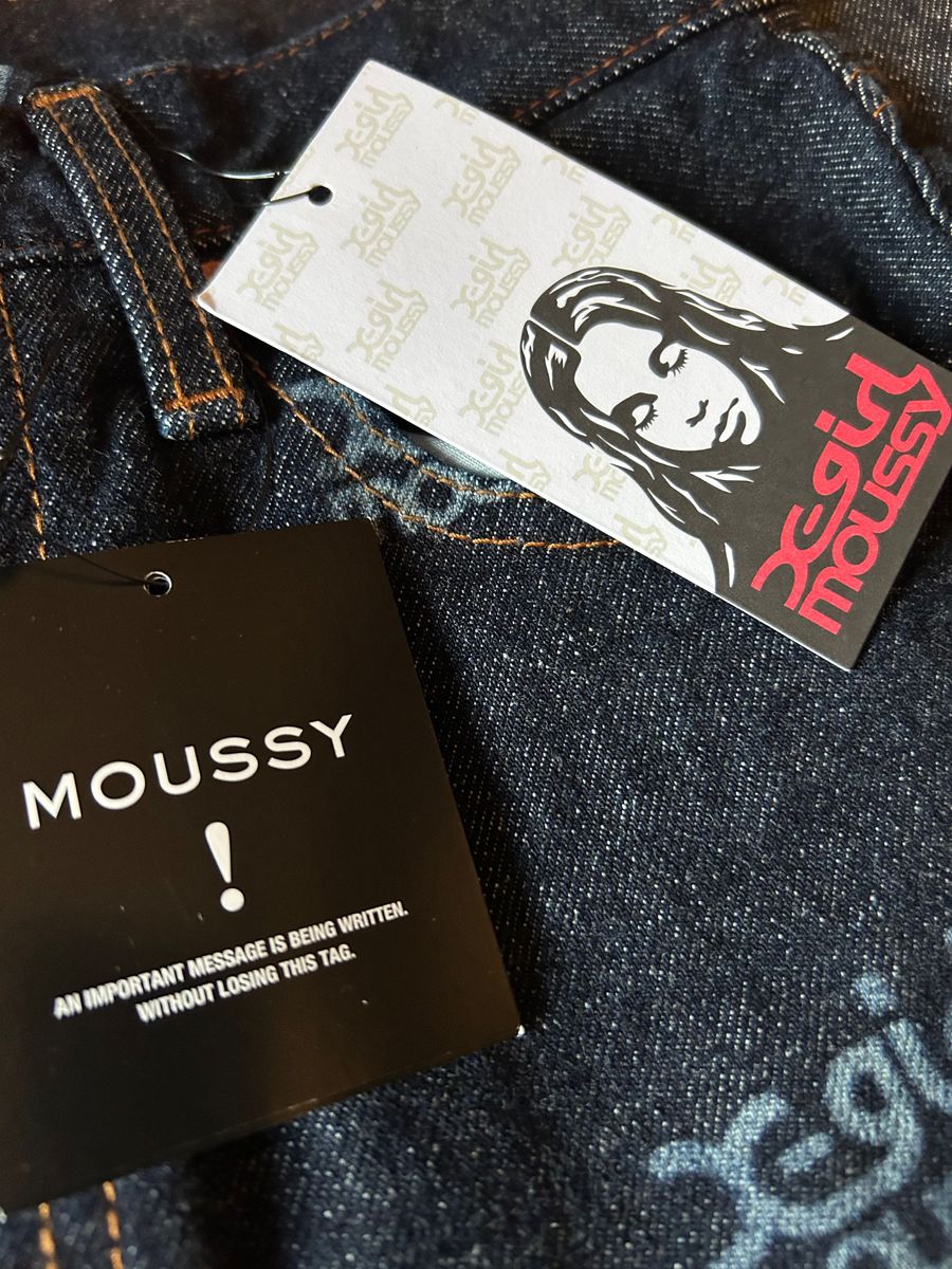 タグ付き X-girl moussyコラボデニム XG TOTAL PATTERN MVS タグ付き X-girl moussyコラボデニム XG TOTAL PATTERN MVS