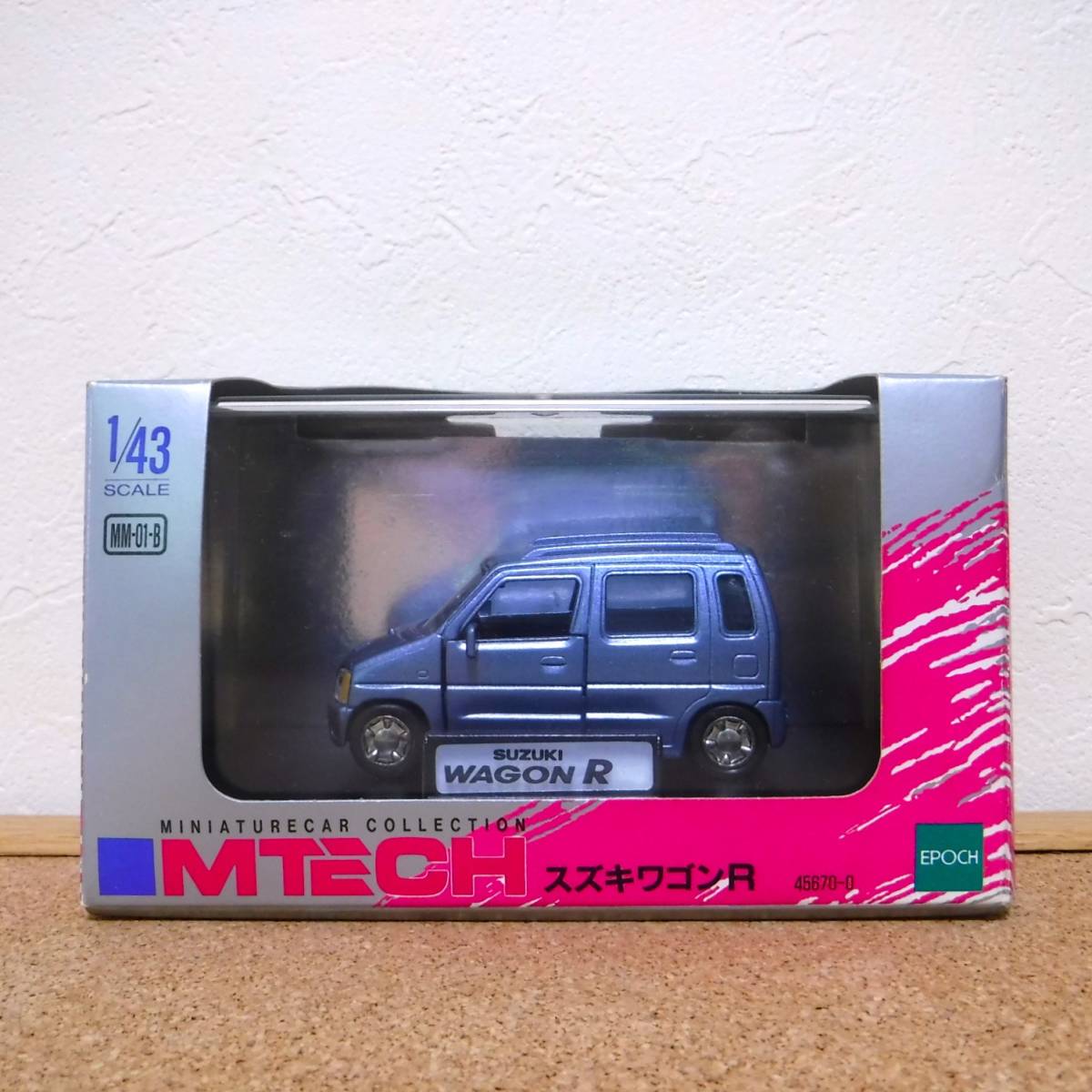 【MTECH】1/43 スズキワゴンR（青）