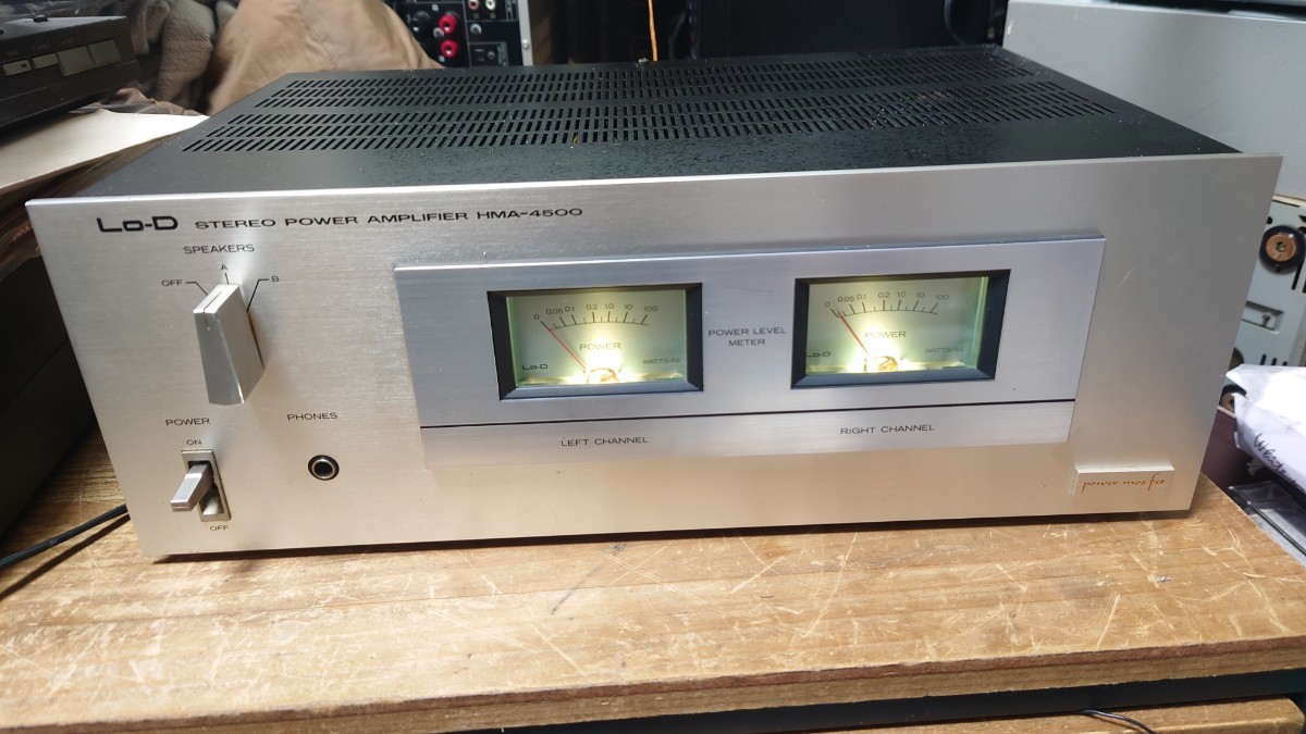 Lo-d 日立 HMA-4500 Stereo Power Amplifier ステレオパワー Lo-d 日立 HMA-4500 Stereo Power Amplifier ステレオパワー