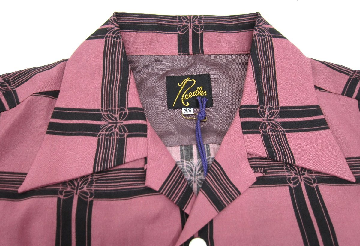 未使用 NEEDLES ニードルズ Classic Shirt-R/C Lawn Cloth / Papillon Plaid #Pink MR179 SIZE:XS メンズ 衣類 □UF4031_画像4