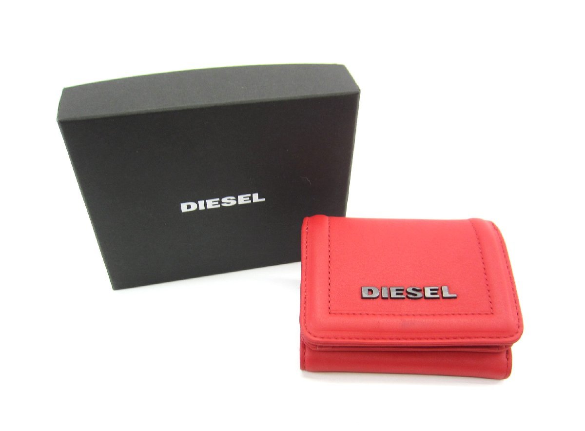 DIESEL diesel compact purse rhinoceros f red red ∠UA10506