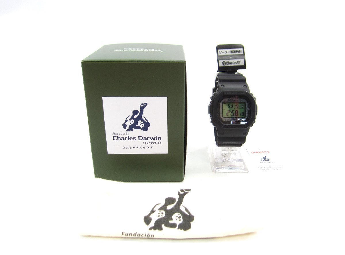 未使用品 CASIO カシオ G-SHOCK GW-B5600CD-1A3JR チャールズ・ダーウィン コラボ 腕時計 ∠UA10543
