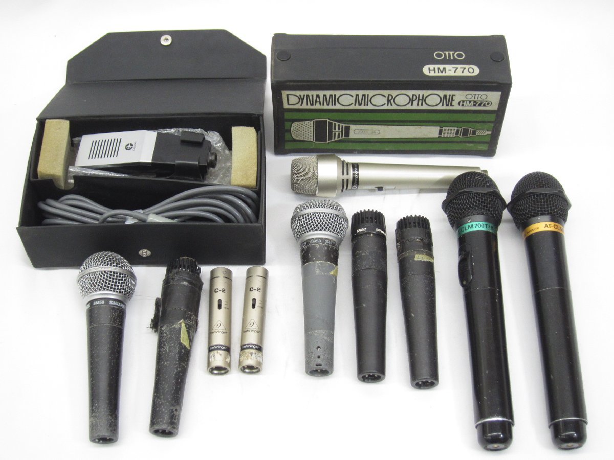 SHURE Behringer Audio-Technica マイク11点 まとめ ※ジャンク品 #U1607_画像1