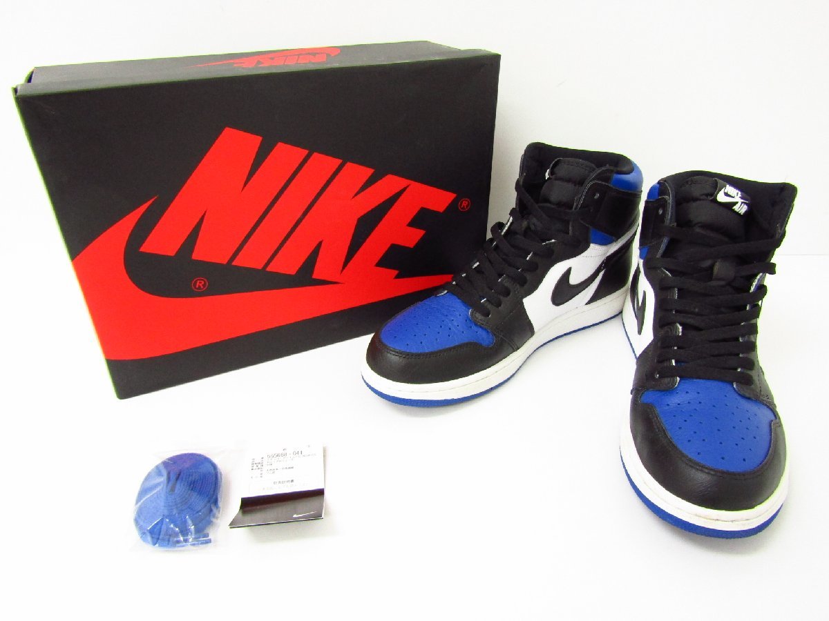 NIKE ナイキ AIR JORDAN 1 RETRO HIGH OG ROYAL TOE / 555088-041 SIZE:30.0cm スニーカー 靴 ≡SH6957_画像1