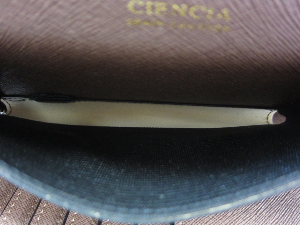 CIENCIA シエンシア スペイン レザー ダブルファスナー セカンドバッグ ウォレット 本革 鞄 財布 ∠UA10581_画像8