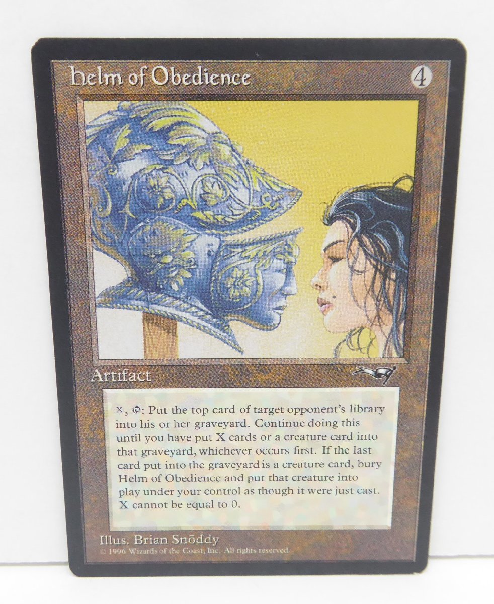 MAGIC The Gathering MTG helm of Obedience カード △WU1169_画像1